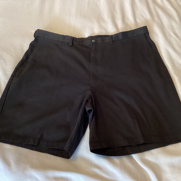 Mens Haggar Black Shorts - Picture 1 of 5